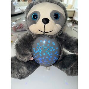 Star Belly Dream Lites Sloth Plush Night Light Projector Gray Stuffed Animal